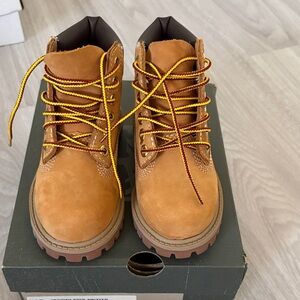 Timberland Kids Tan Lace-Up Boots